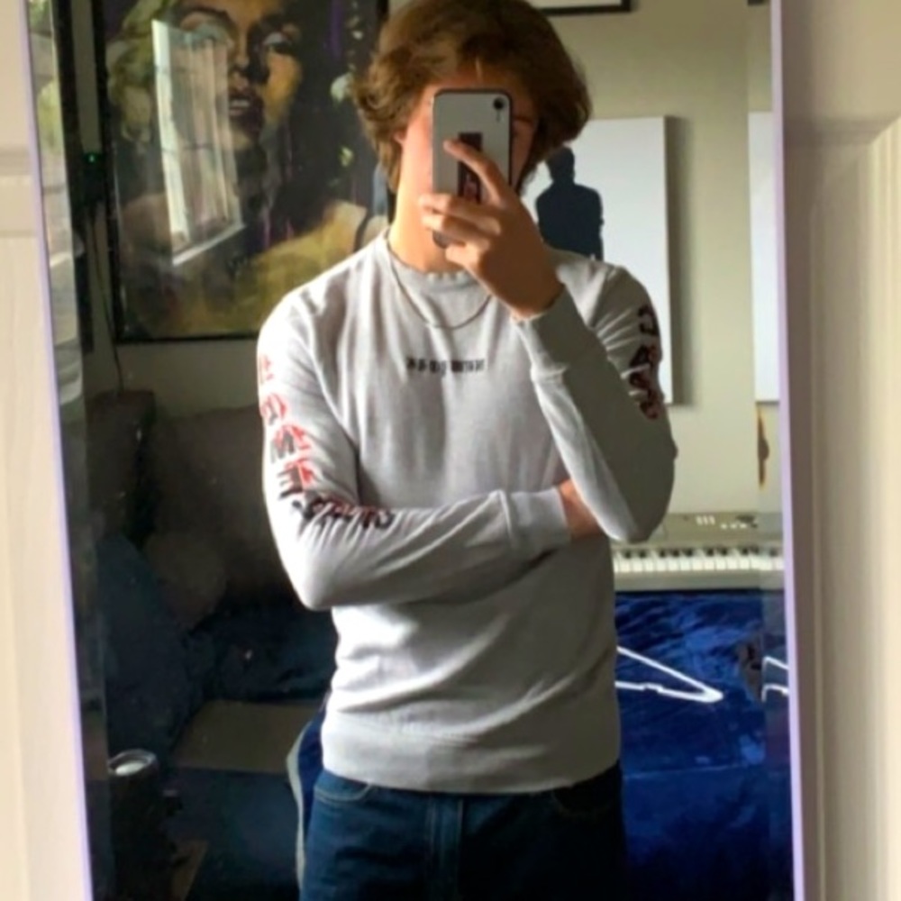 grey New York crew neck